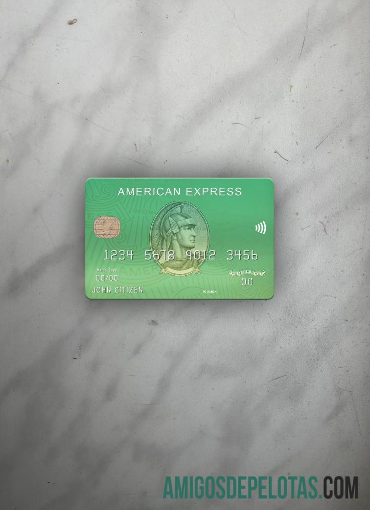 Cartão AMEX do Banco de Gerenciamento de Resíduos dos EUA Photolook Front exemplo